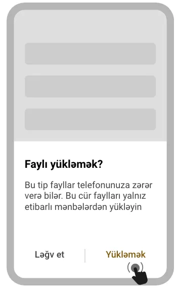 «Yüklə» düyməsinə klikləyin